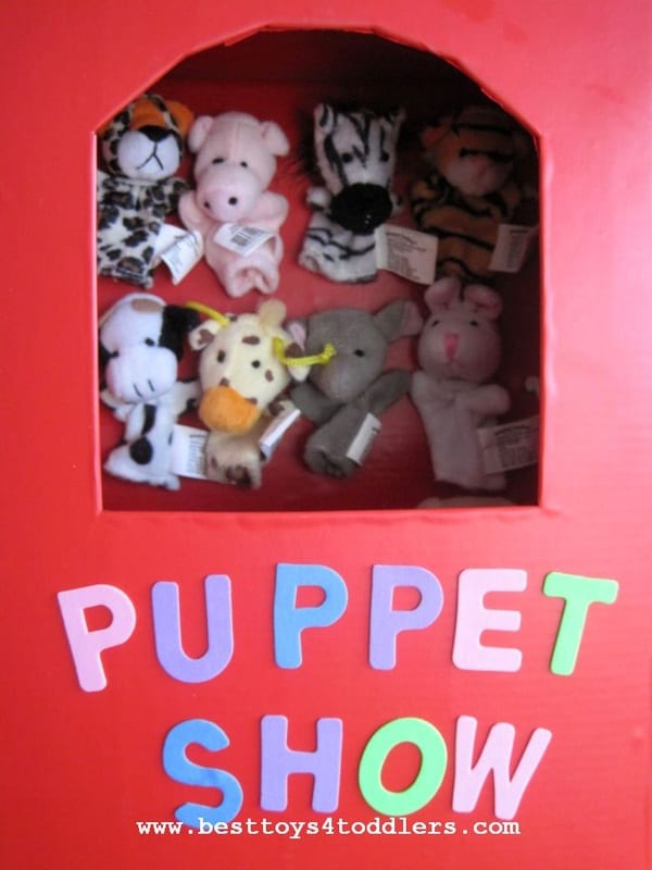 DIY Take Along Finger Puppet Theater with Storage