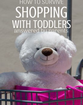 Surviving Shopping with Toddlers - parenting tips by parents who survived