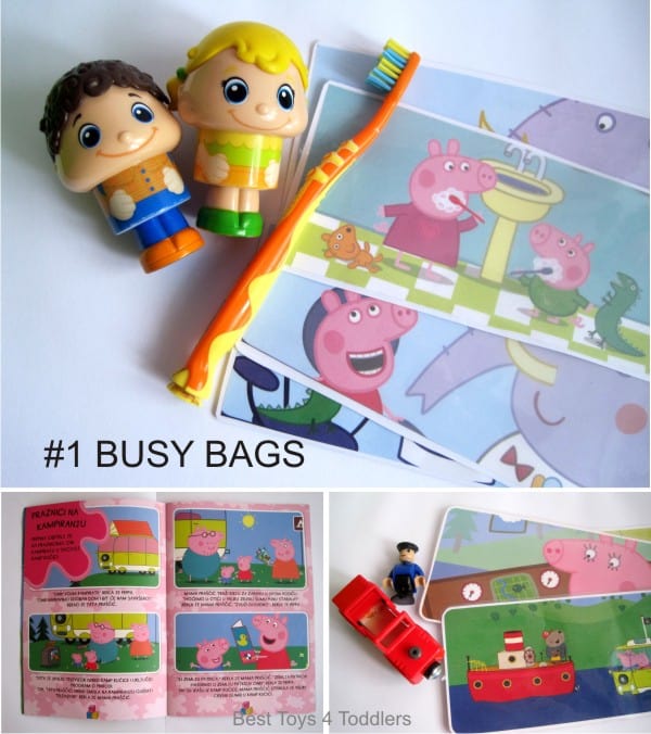 Upcycling workbooks or books for busy bags, retelling stories or story sequencing