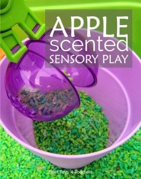 We kick up weekly A-Z of sensory play serial with Apple Sensory Play for Toddlers