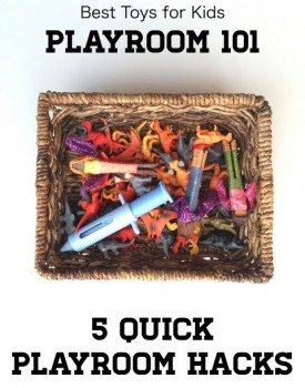 Best Toys 4 Toddlers - 5 quick playroom hacks to get playroom tidy. And keep it tidy!