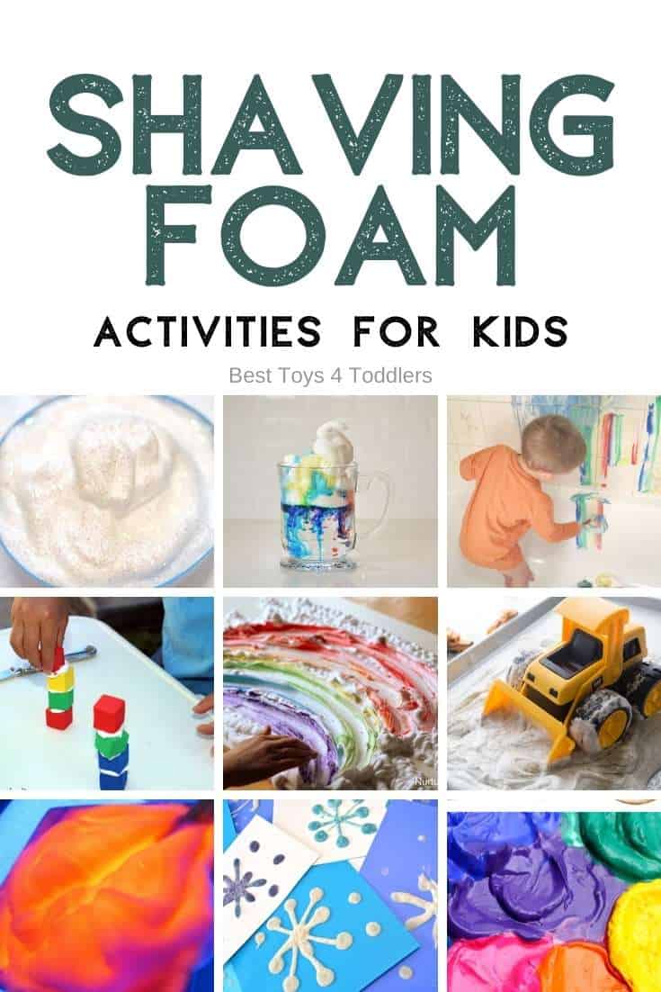 Shaving Foam Play Ideas for Kids to Play, Learn and Create