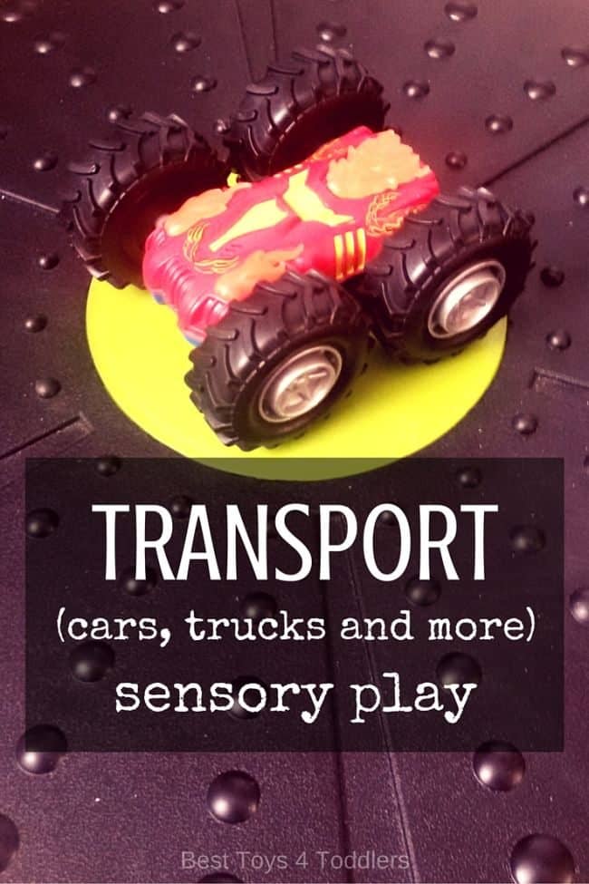 Best Toys 4 Toddlers - 33 ideas for sensory play with cars, trucks, trains and all the other vehicles you have at home! Perfect to add to transportation or community workers unit, in preschool, tot-school or kindergarten!