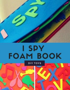 Best Toys 4 Toddlers - DIY I Spy Book for toddlers and preschoolers to learn about colors, letters, animals, vehicles, counting and more!