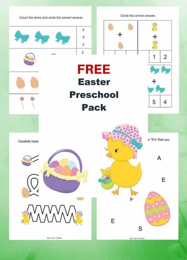 Best Toys 4 Toddlers - Free Easter Printable Pack for Preschool and Kindergarten