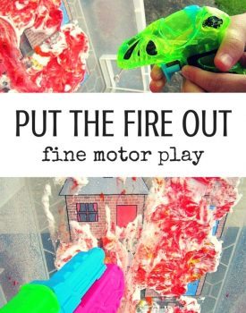 Best Toys 4 Toddlers - Put the fire out - great game for little firefighters to work on fine motor skills