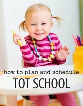 Best Toys 4 Toddlers - How to schedule and plan tot school