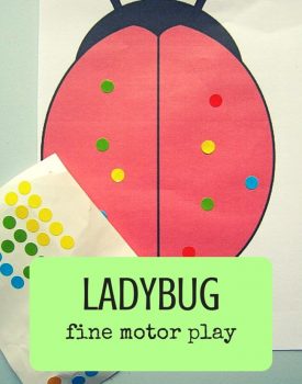 Best Toys 4 Toddlers - Ladybug fine motor play and counting practice for toddlers and preschoolers