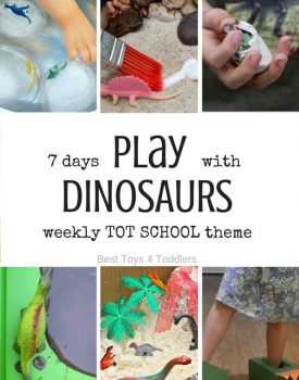 Best Toys 4 Toddlers - Weekly Tot School Theme: DINOSAURS - activities for 7 days (with free printable planner)