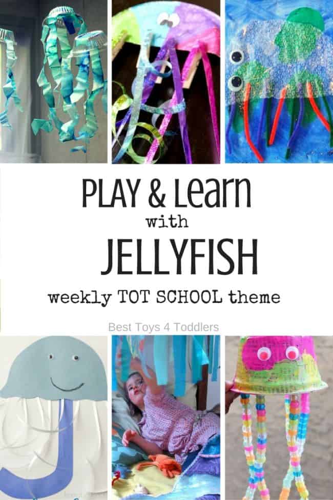 Best Toys 4 Toddlers - 7 Days of Jellyfish Themed Activities for Tot School - play and leaning activities for toddlers and preschoolers with free printable weekly planner
