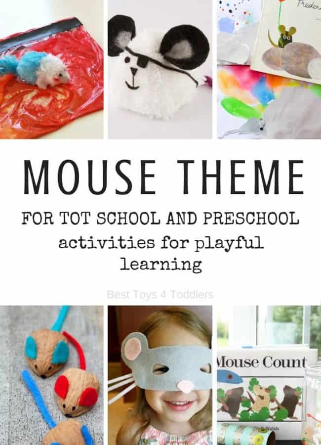Best Toys 4 Toddlers - Mouse Theme for tot school and preschool with printable planner