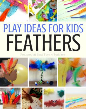 Best Toys 4 Toddlers - Play Ideas with Feathers for Kids, including fine motor practice, sensory play and more