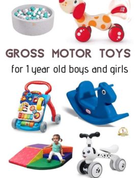 Top 10 Gross Motor Skills Toys For 1 Year Toddlers - both boys and girls will love a selection of active toys to use both indoor and outdoor