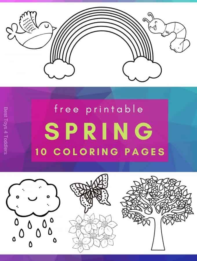 10 free spring printable pages for toddlers and preschoolers