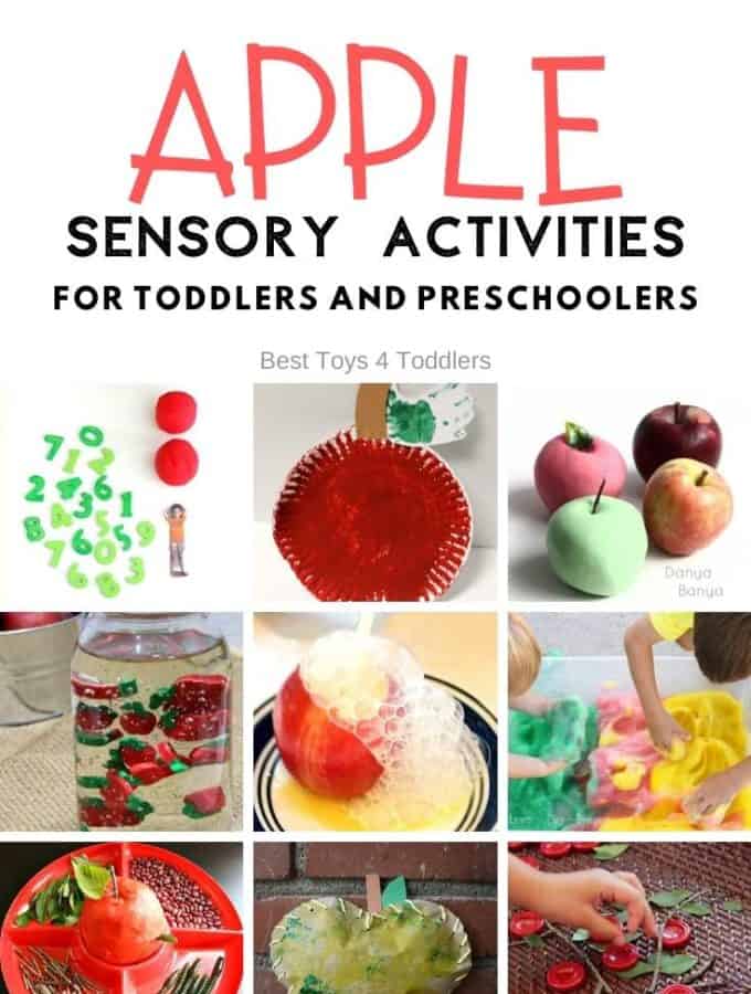 Best Toys 4 Toddlers - 33 Sensory Apple Activities for kids perfect for apple unit or seasonal fall activity
