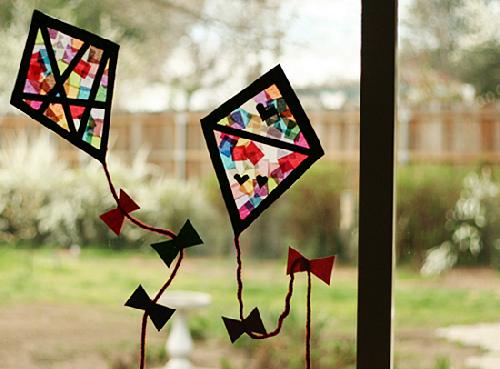 Colorful Stained Glass Kites