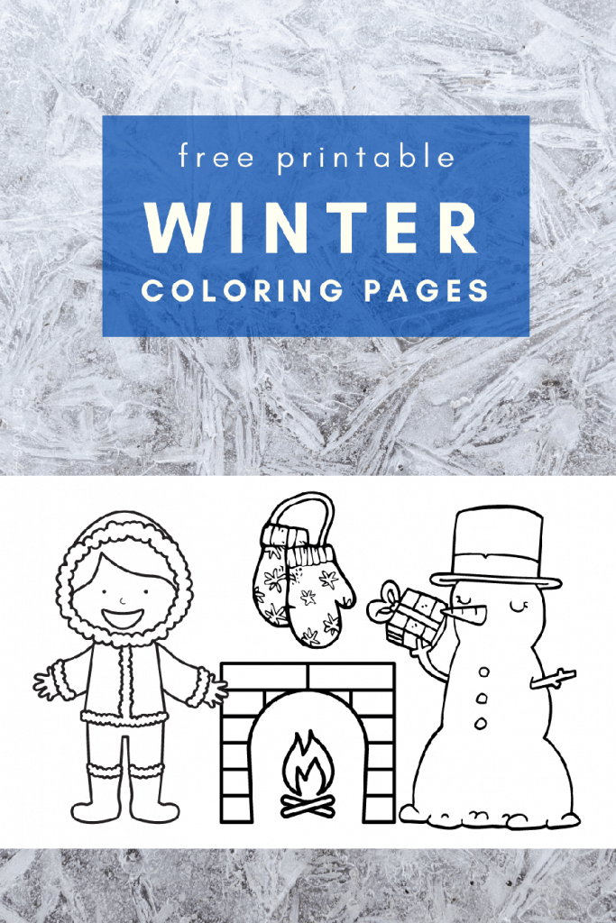 Free winter coloring pages for toddlers and preschoolers #freeprintable #coloringpages #winter