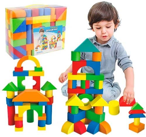 Best Toys 4 Toddlers - learning toys for 1 year old boys and girls - Soft Stacking Building Block Toys Set