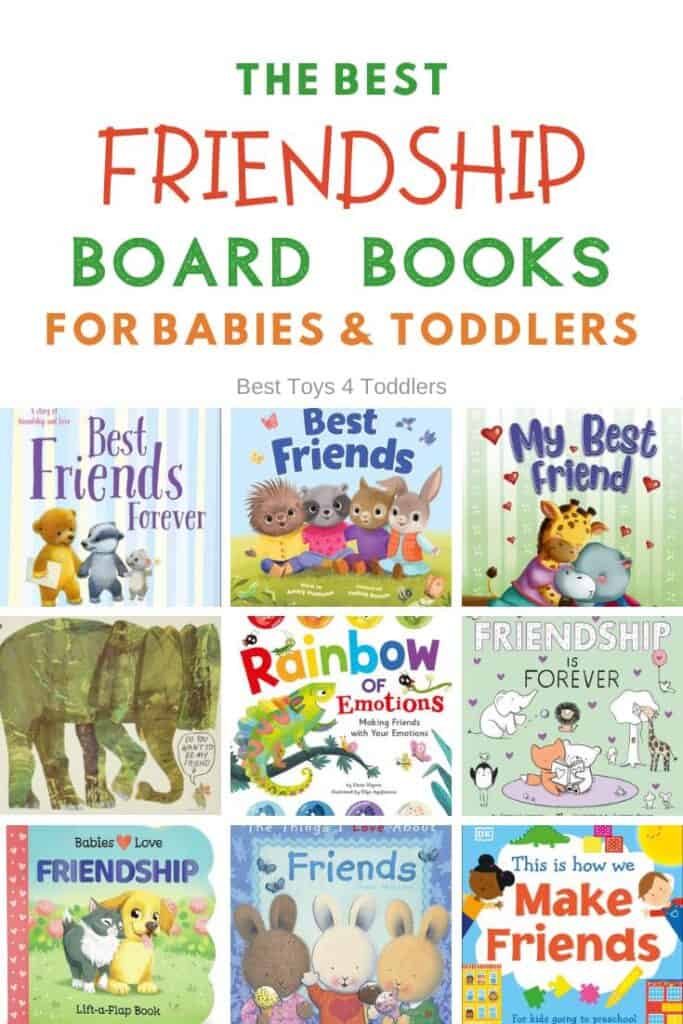 We gathered a selection of the best friendship board books to read to your babies and toddlers to help them make friends and socialize from an early age.