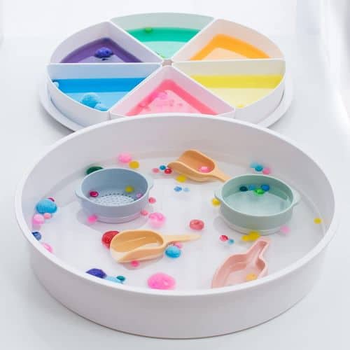 Sensory Bin with Lid and Removable Storage Inserts