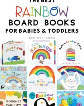 We picked up a few of the best rainbow board books to introduce to your babies and toddlers. They will love to turn the pages looking into bursting colors and hear you read the words aloud.
